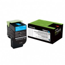 Genuine Lexmark (70C8HCE) Cyan Toner Cartridge
