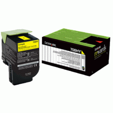 Genuine Lexmark (70C8HYE) Yellow Toner Cartridge