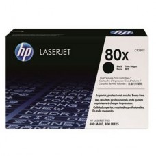 Genuine HP No. 80X Black Toner Cartridge - High Yield
